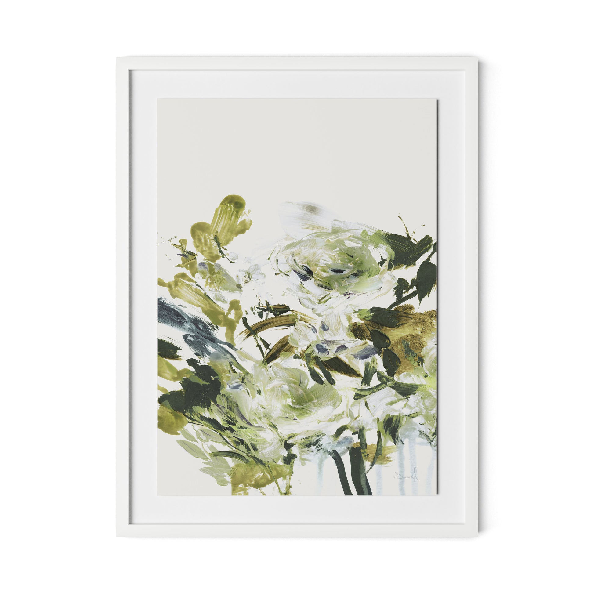 Summer Days Framed Paper / 24 x 32 in / White