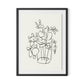 House Plant Framed Paper / 24 x 32 in / Black