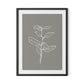 Eucalyptus Sapling - Muddled Framed Paper / 24 x 32 in / Black