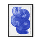 Flow - Blue Framed Paper / 24 x 32 in / Black