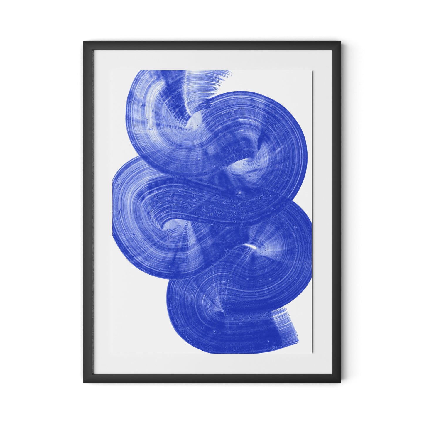 Flow - Blue Framed Paper / 24 x 32 in / Black
