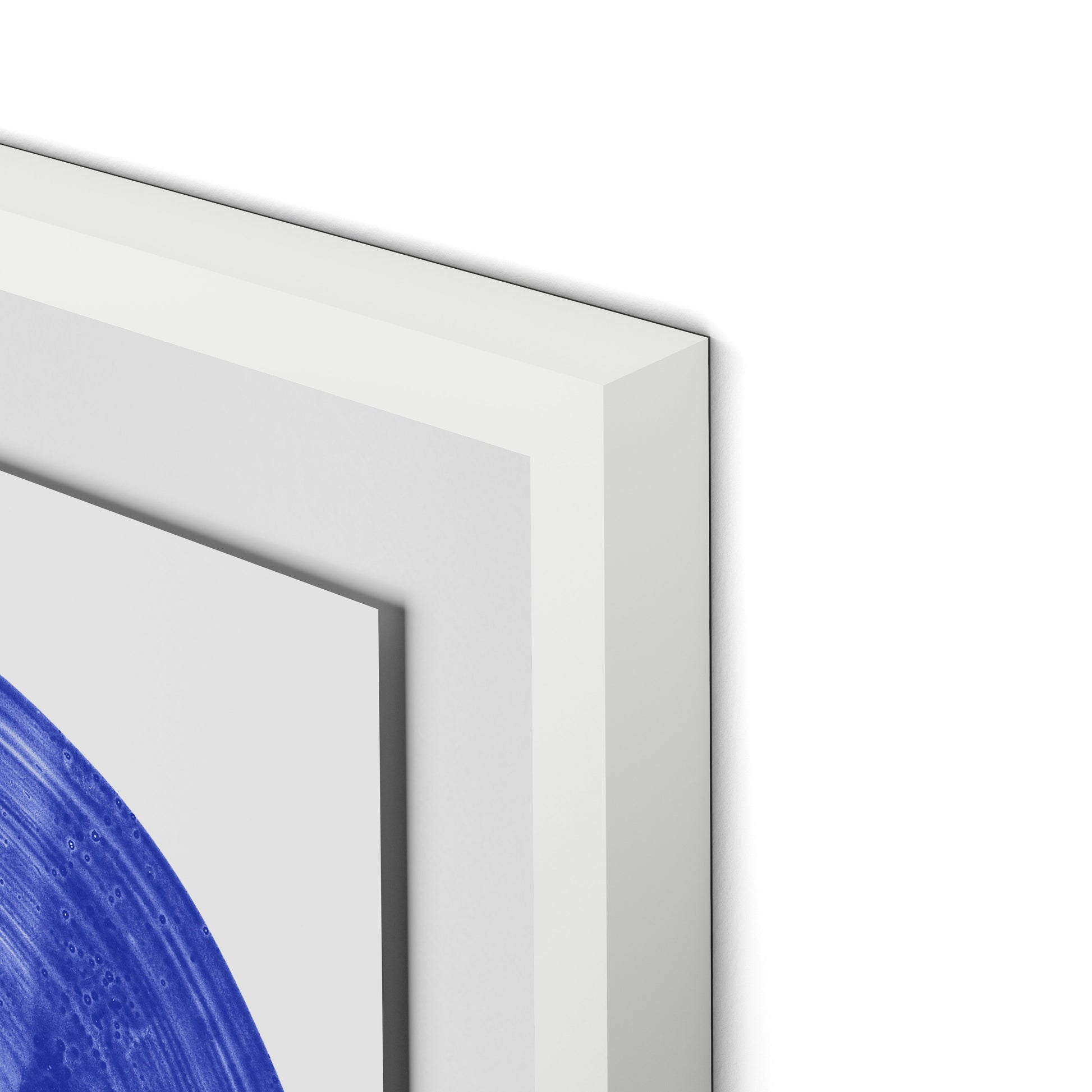 Flow - Blue Framed Paper / 24 x 32 in / White