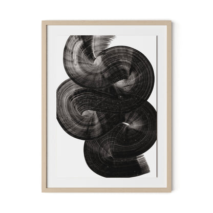 Flow Framed Paper / 24 x 32 in / Natural Maple