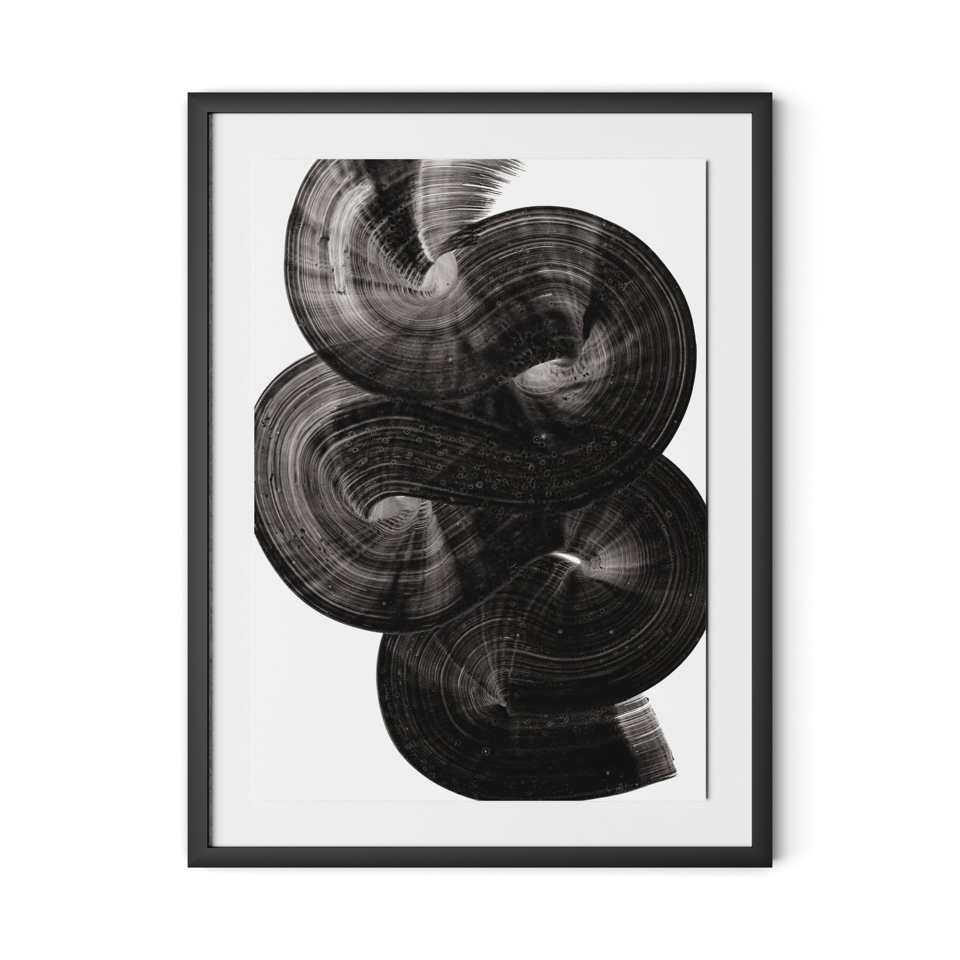 Flow Framed Paper / 24 x 32 in / Black
