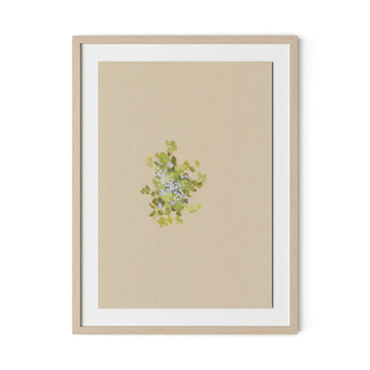 Botanical V Framed Paper / 24 x 32 in / Natural Maple