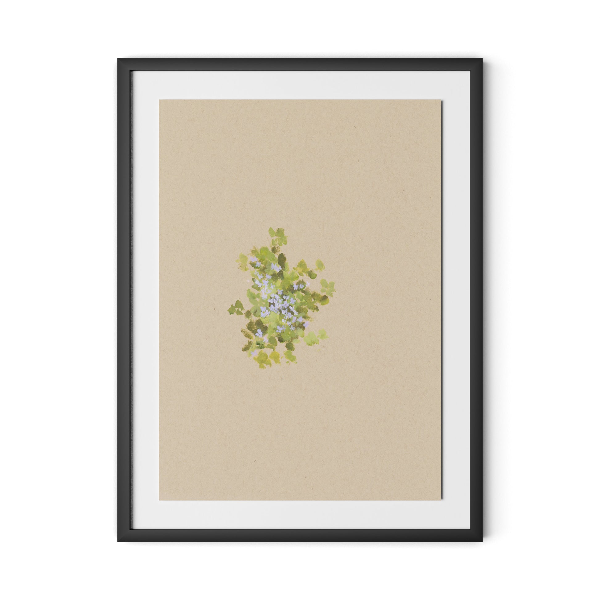 Botanical V Framed Paper / 24 x 32 in / Black