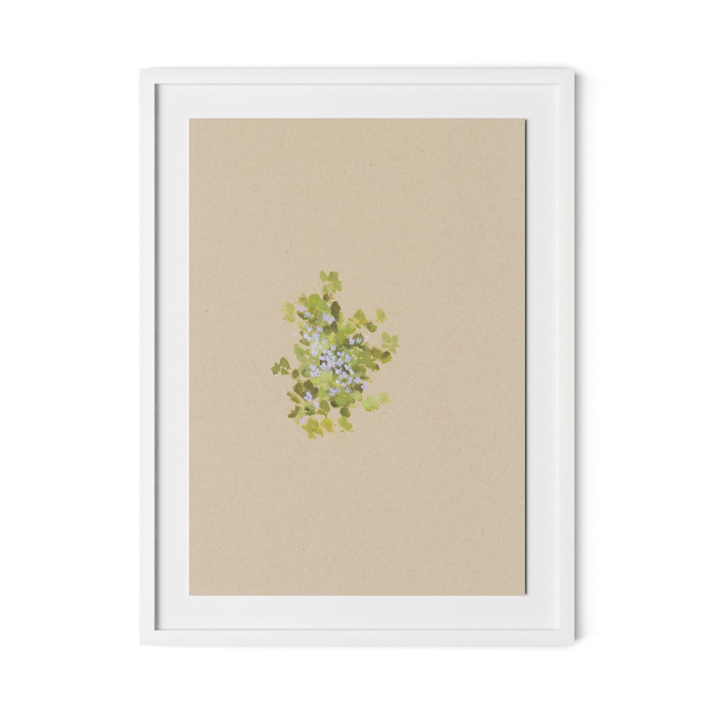 Botanical V Framed Paper / 24 x 32 in / White