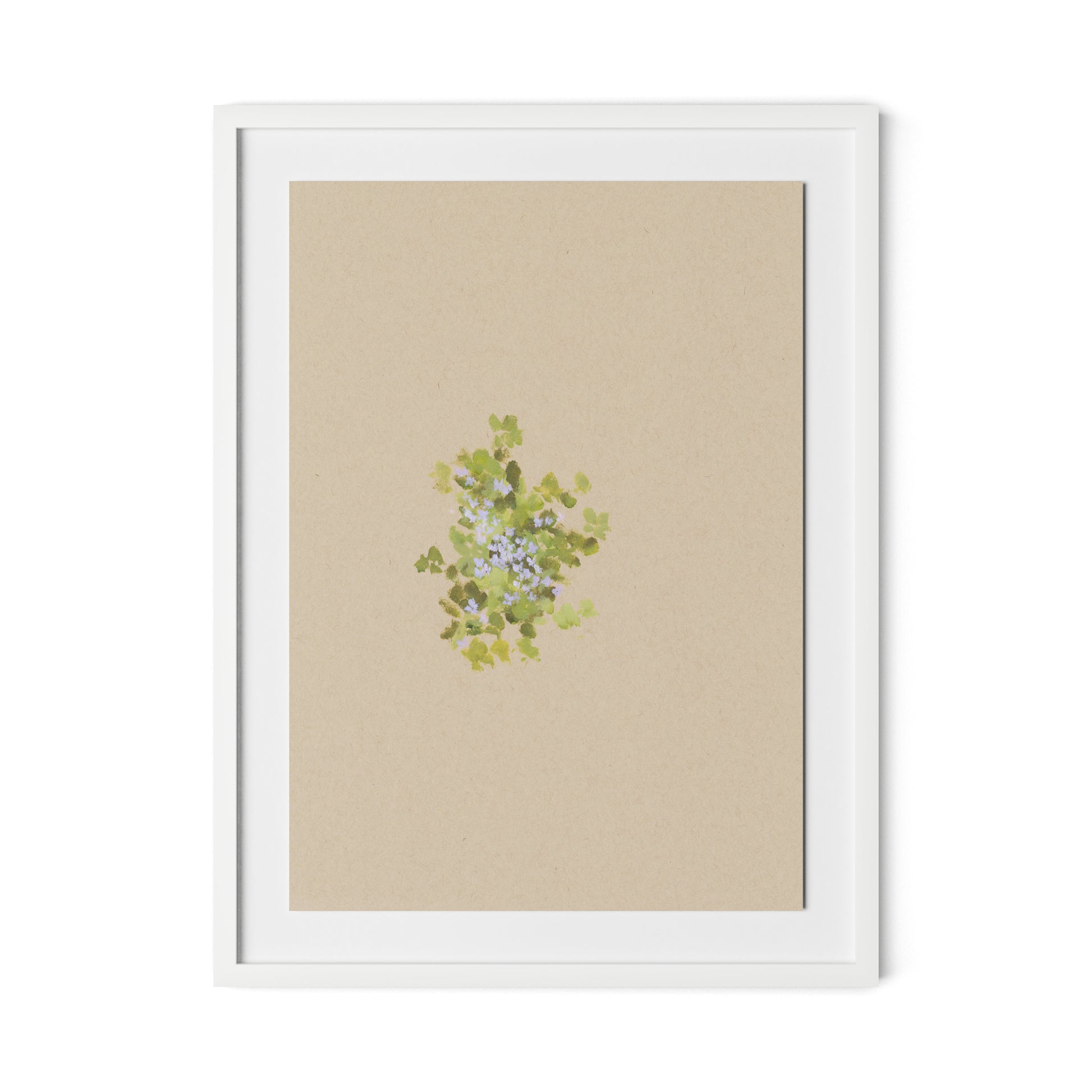 Botanical V Framed Paper / 24 x 32 in / White