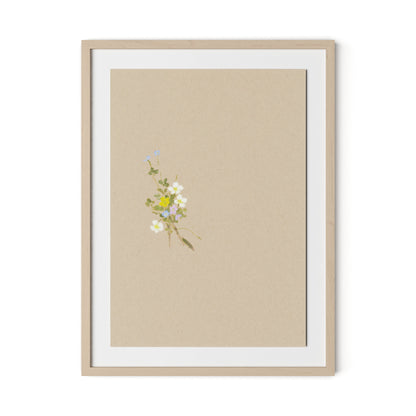 Botanical I Framed Paper / 24 x 32 in / Natural Maple