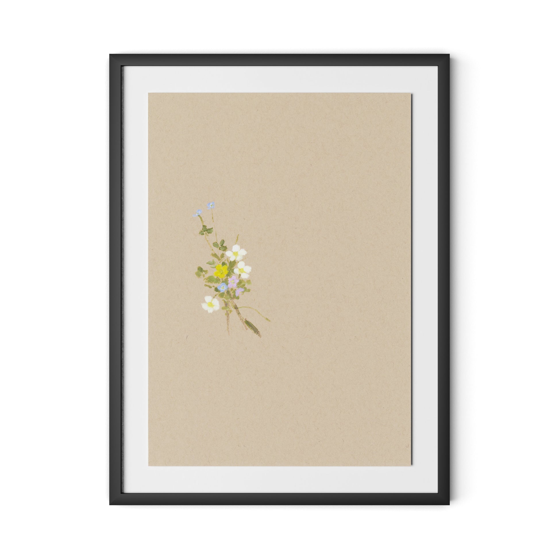 Botanical I Framed Paper / 24 x 32 in / Black