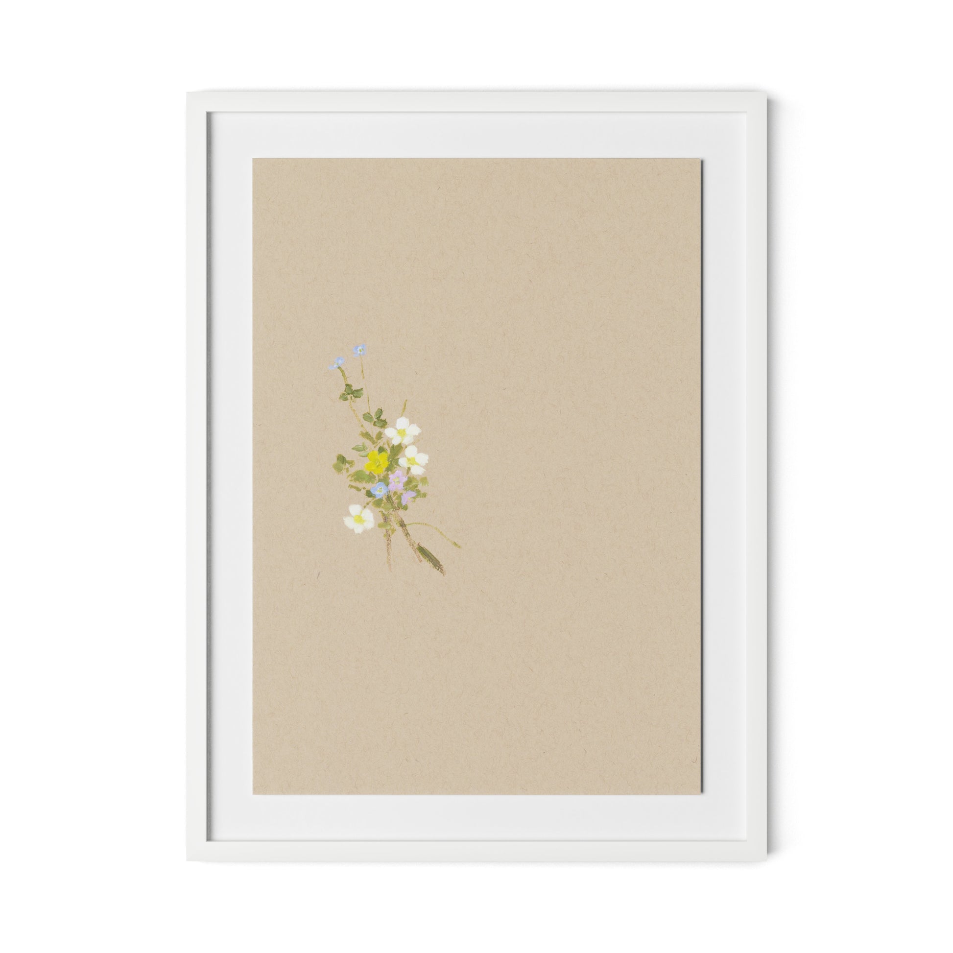 Botanical I Framed Paper / 24 x 32 in / White