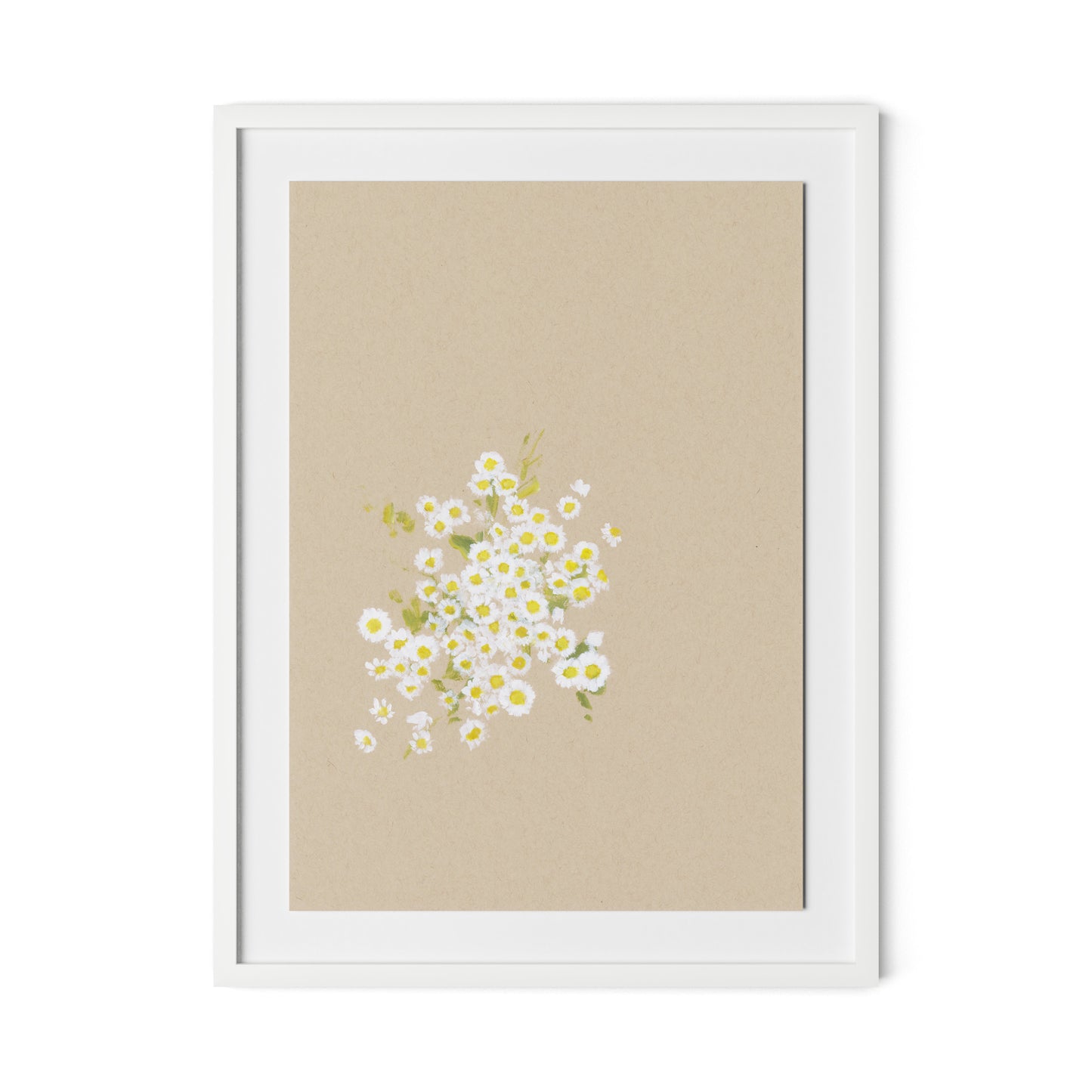 Botanical II Framed Paper / 24 x 32 in / White