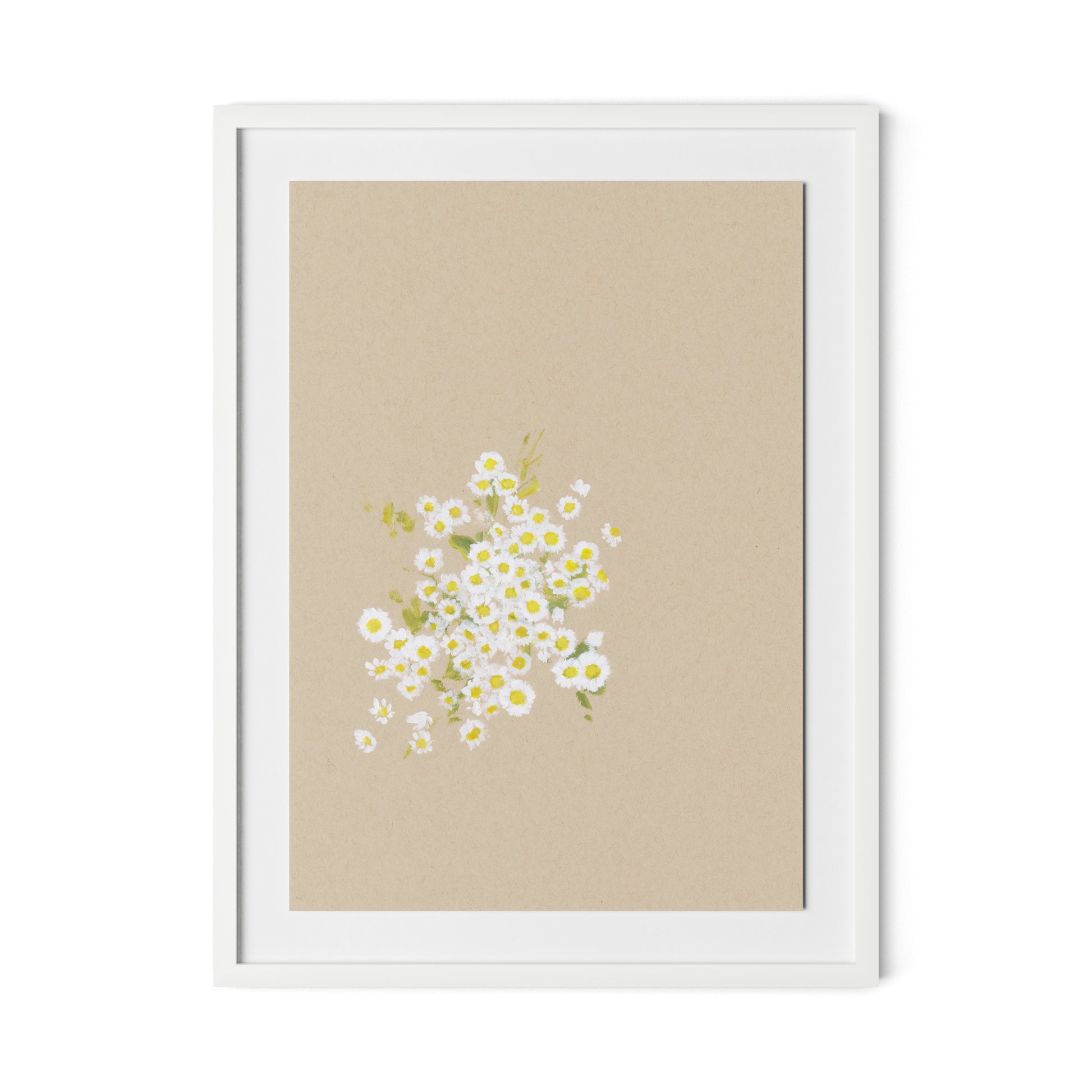 Botanical II Framed Paper / 24 x 32 in / White