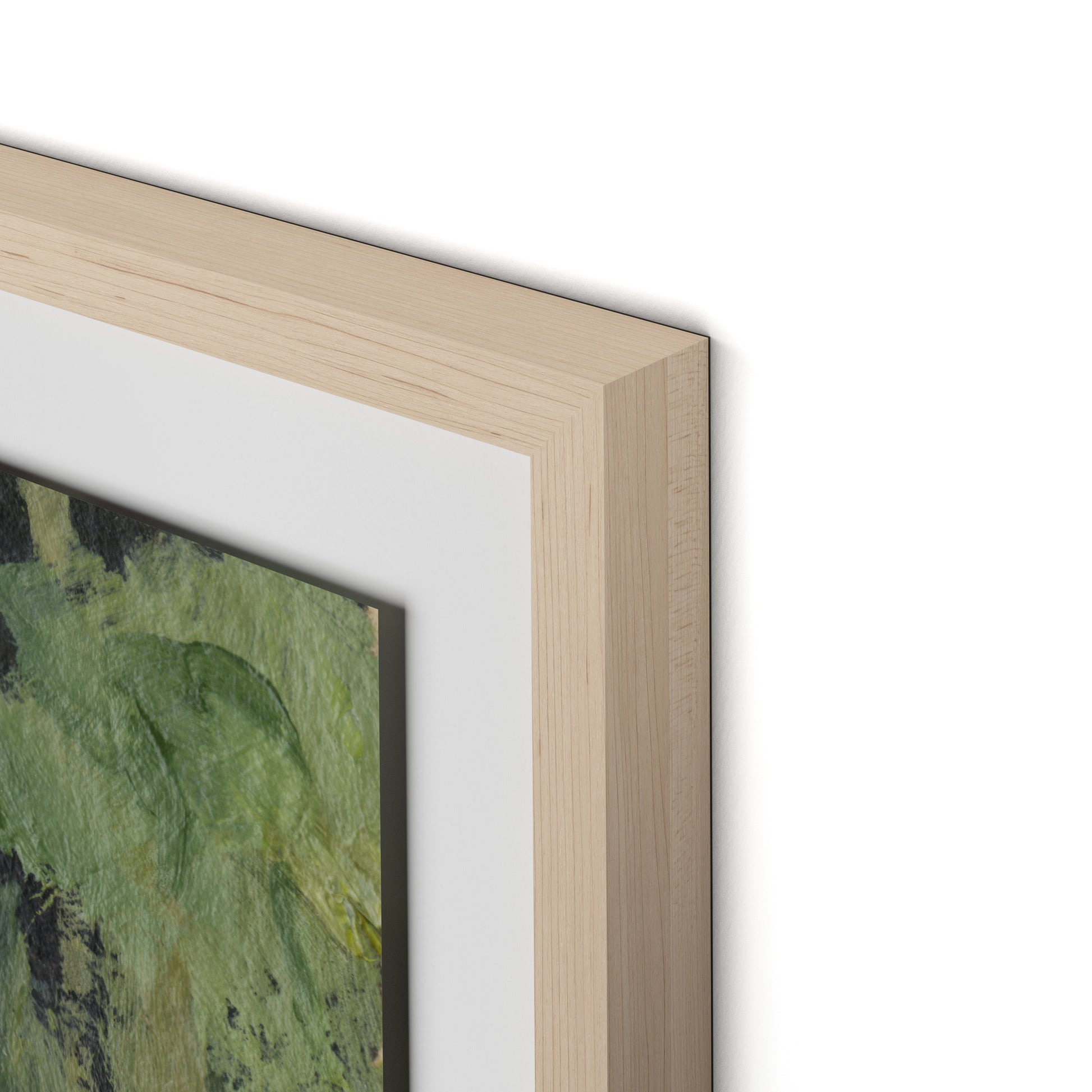 Forget Me Nots Framed Paper / 29.5 x 32 in / Natural Maple