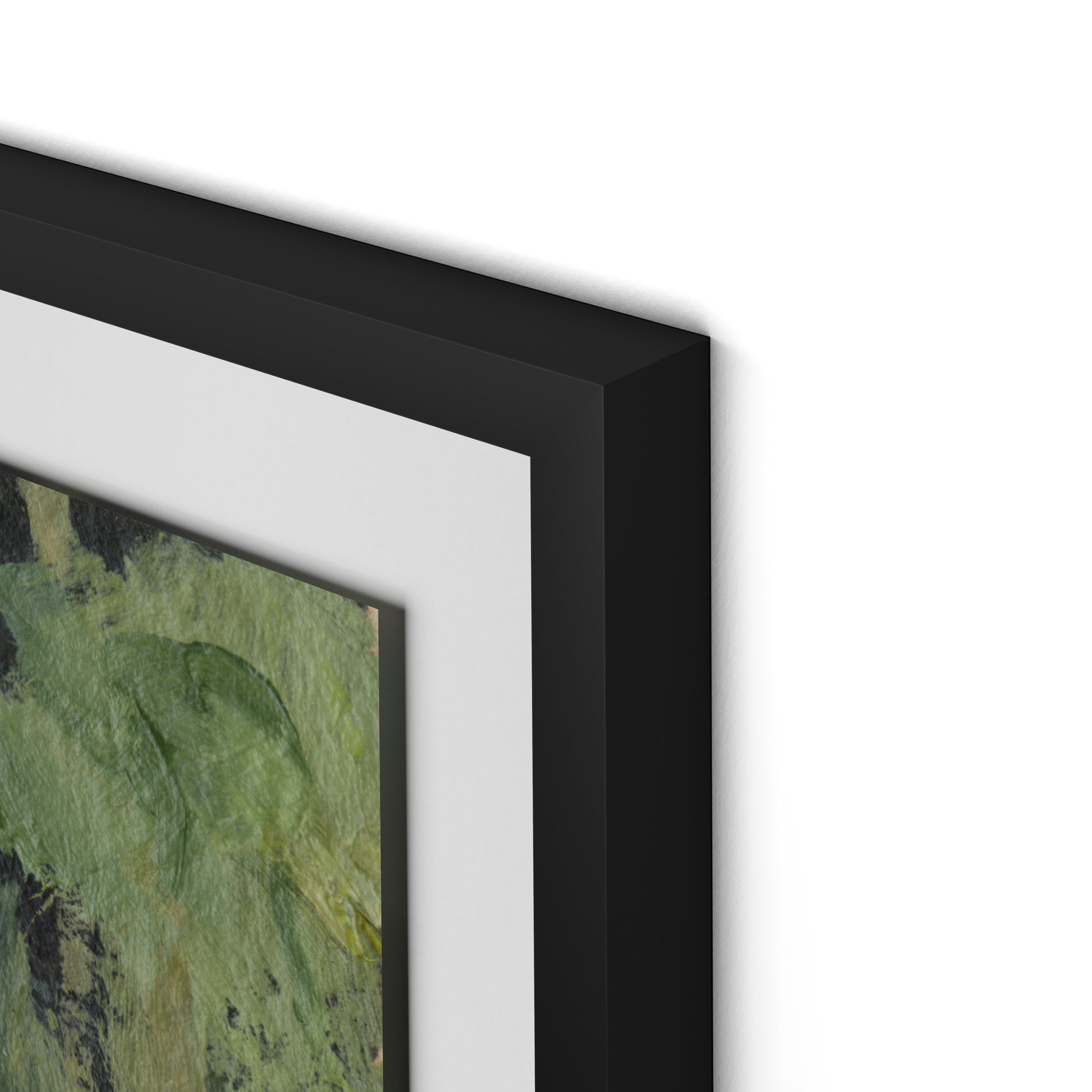 Forget Me Nots Framed Paper / 29.5 x 32 in / Black