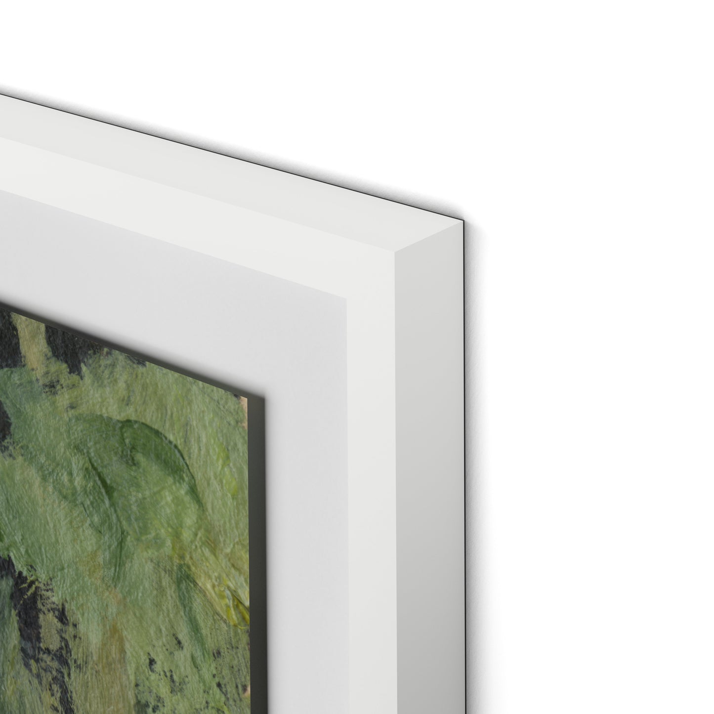 Forget Me Nots Framed Paper / 29.5 x 32 in / White