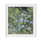 Forget Me Nots Framed Paper / 29.5 x 32 in / White