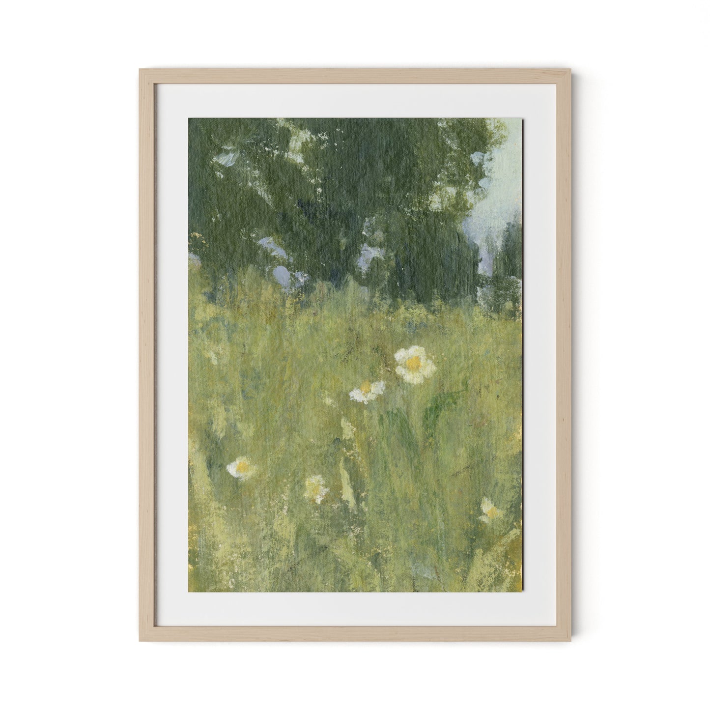 Respite XI Framed Paper / 24 x 32 in / Natural Maple