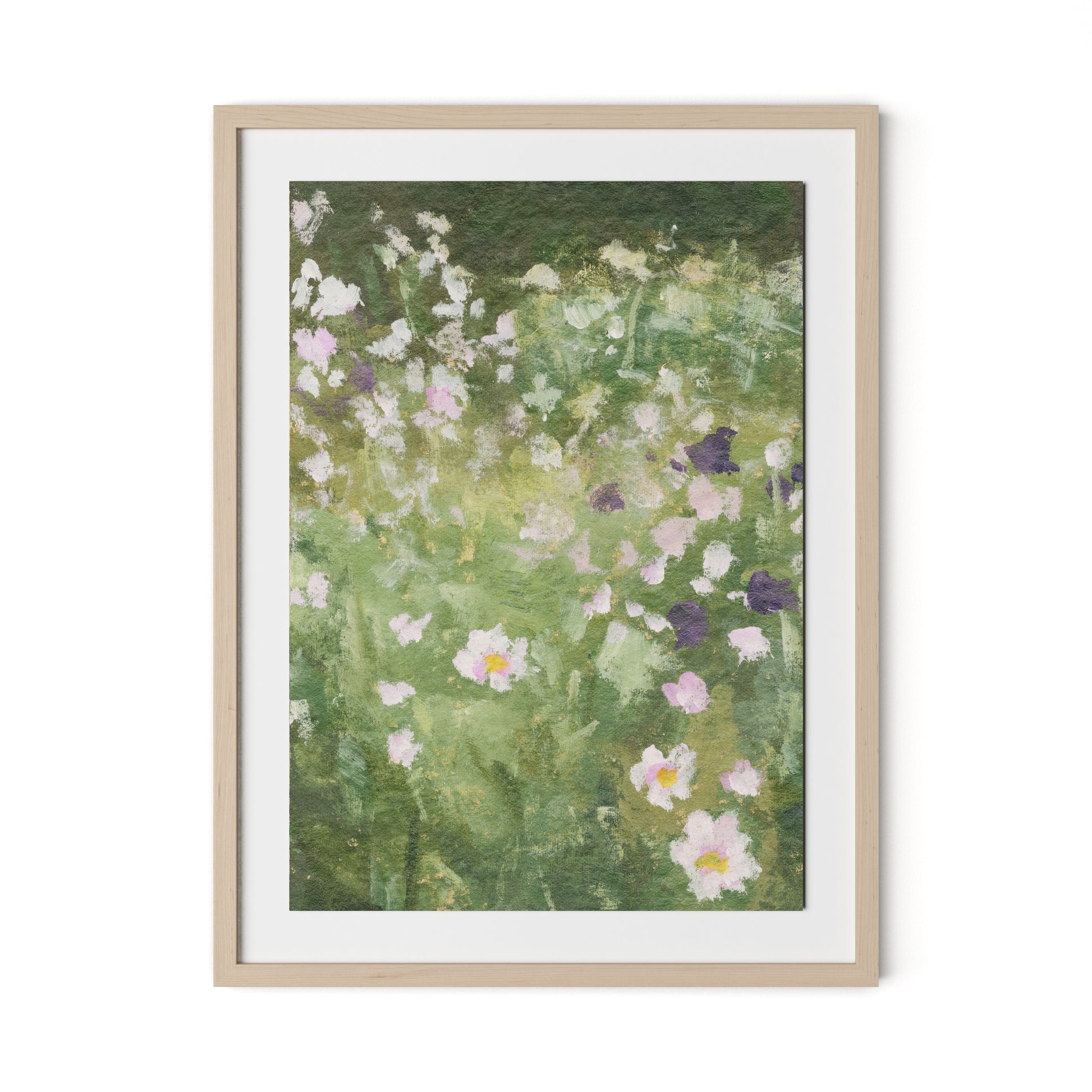 Tapestry III Framed Paper / 24 x 32 in / Natural Maple