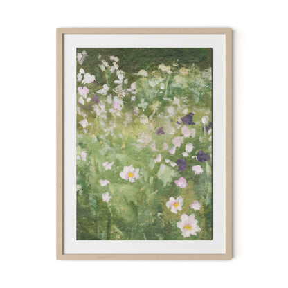 Tapestry III Framed Paper / 24 x 32 in / Natural Maple