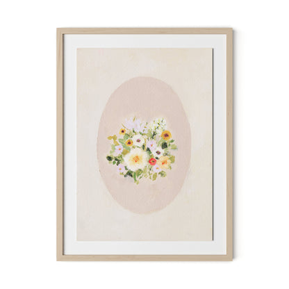 Vignette XIV Framed Paper / 24 x 32 in / Natural Maple