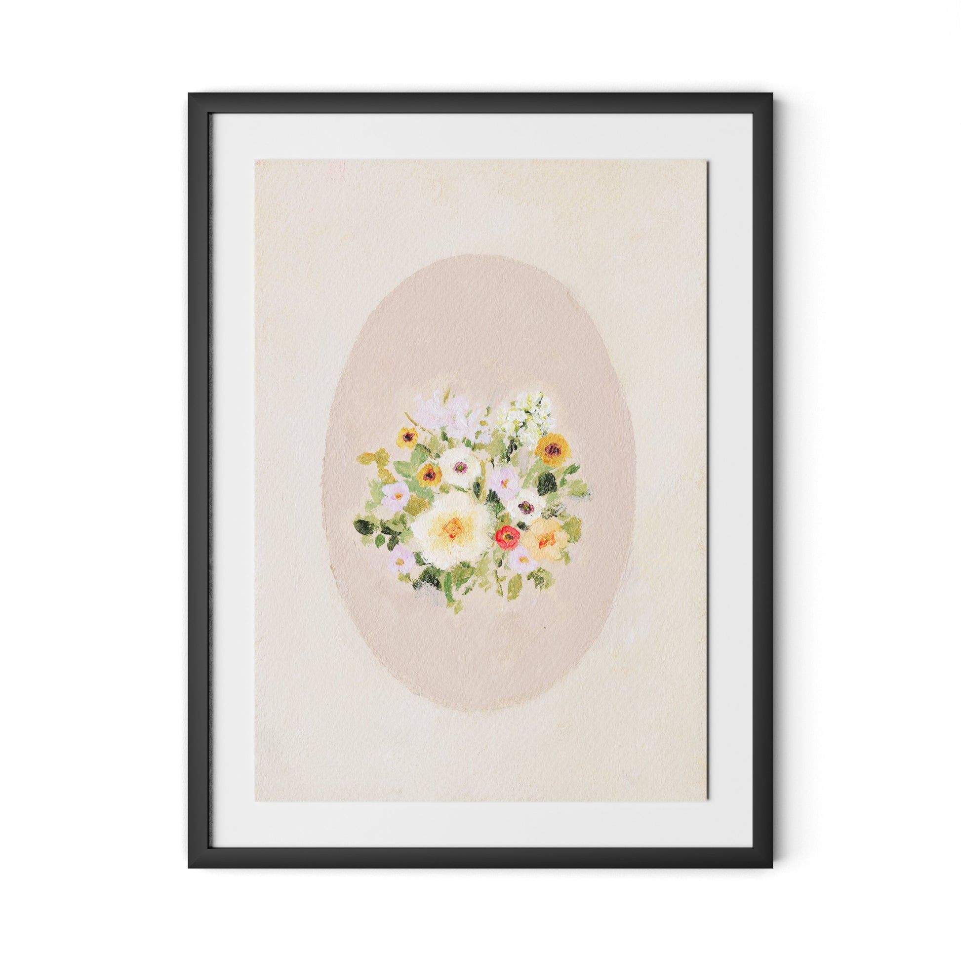 Vignette XIV Framed Paper / 24 x 32 in / Black