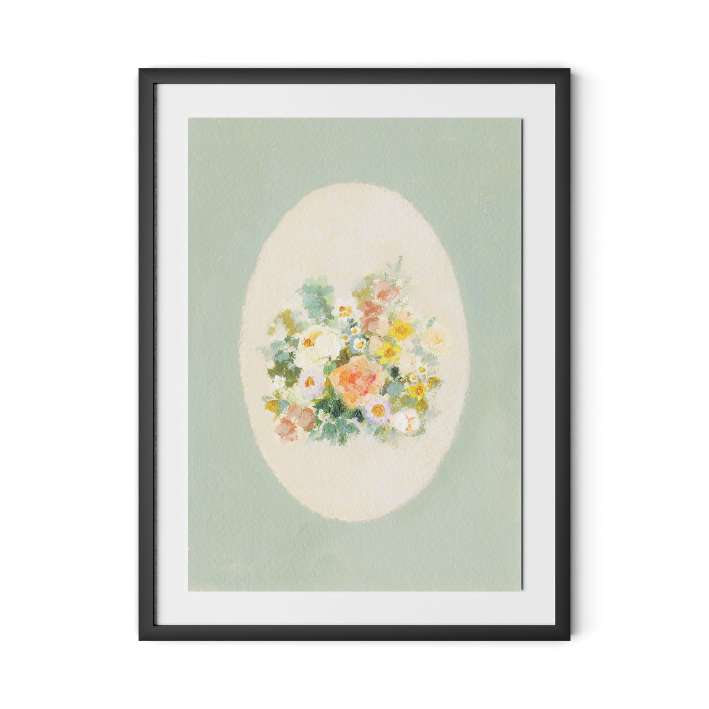 Vignette XIX Framed Paper / 24 x 32 in / Black