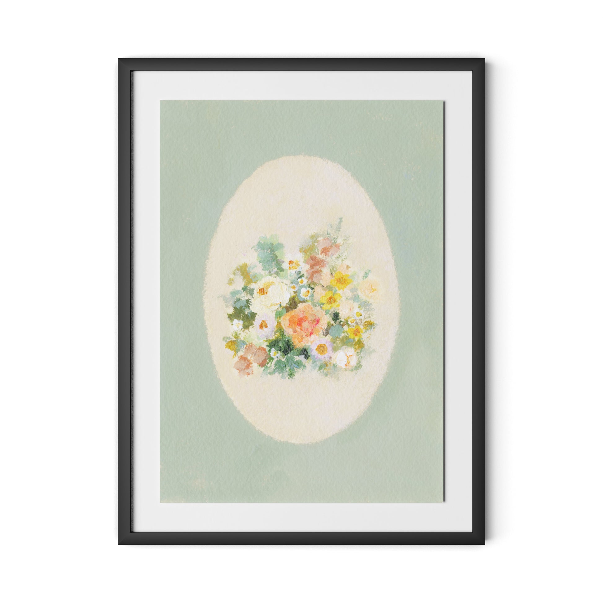 Vignette XIX Framed Paper / 24 x 32 in / Black