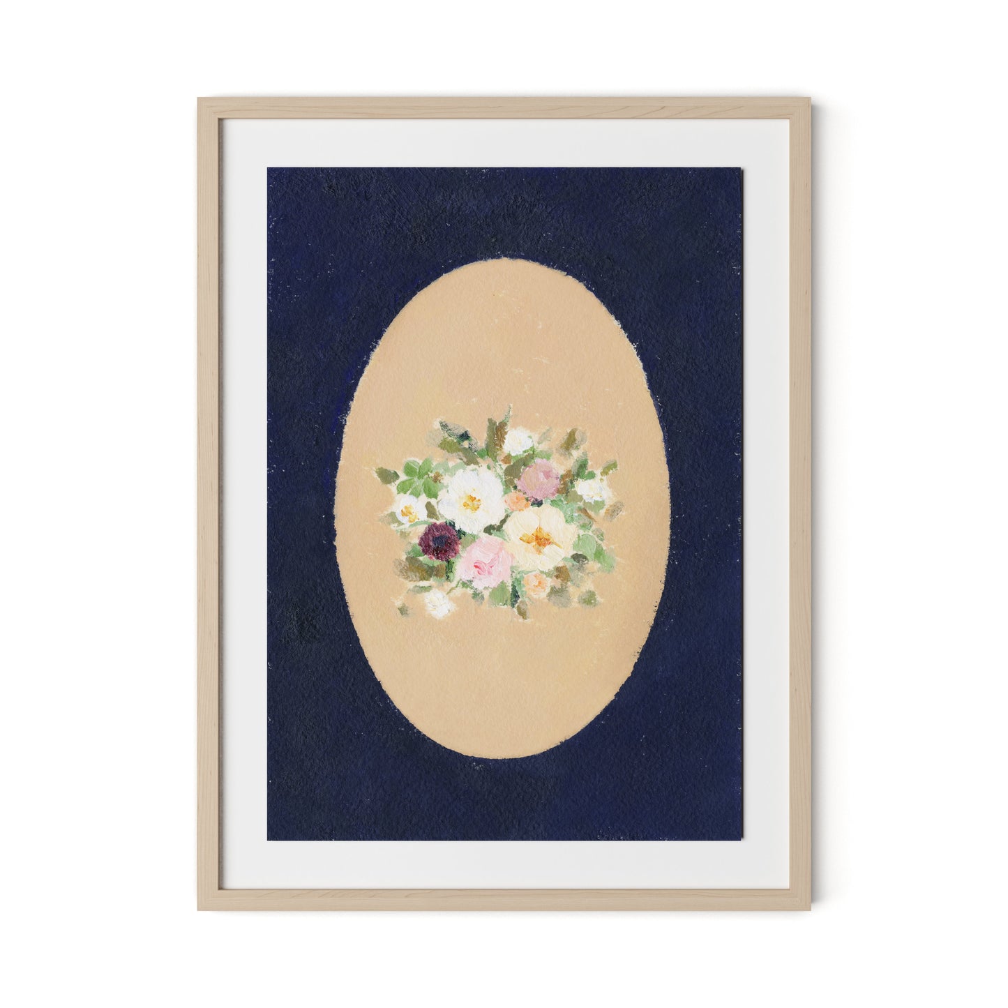 Vignette VII Framed Paper / 24 x 32 in / Natural Maple