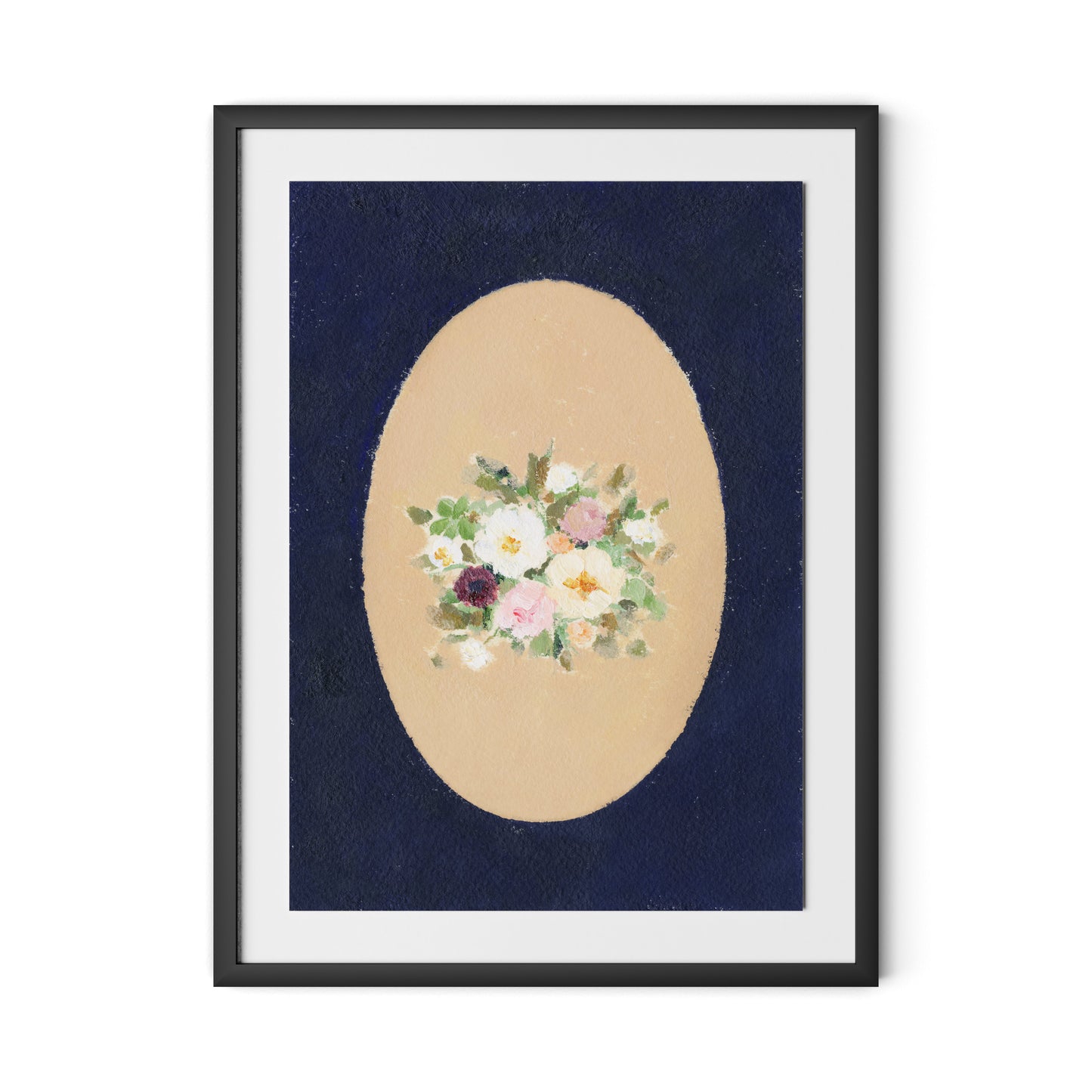 Vignette VII Framed Paper / 24 x 32 in / Black