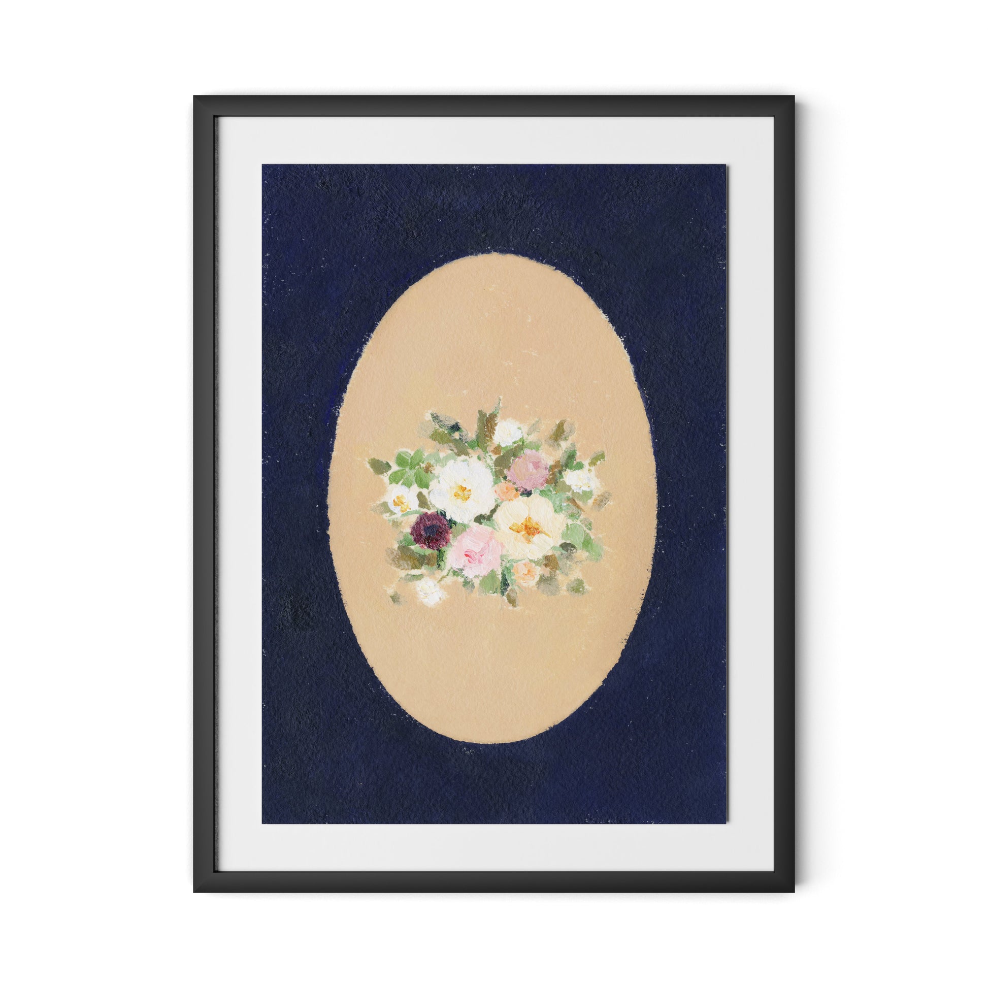 Vignette VII Framed Paper / 24 x 32 in / Black