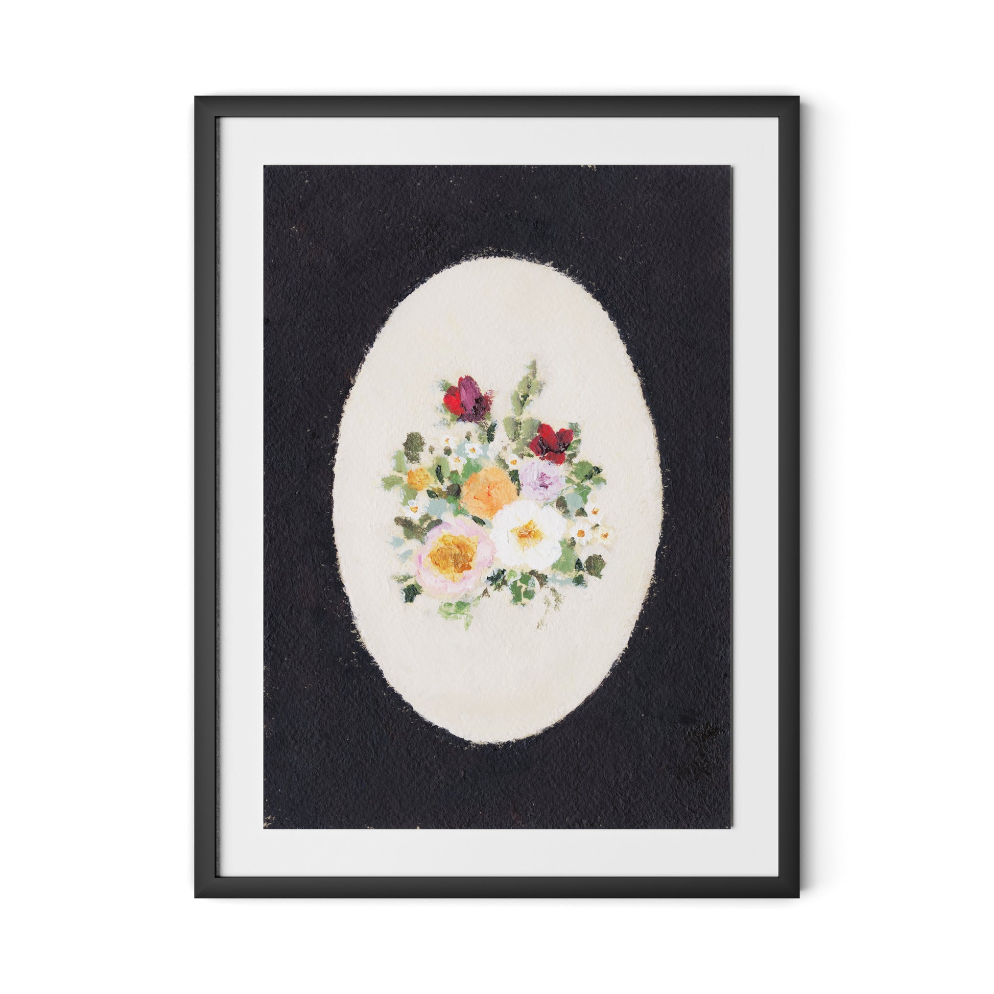 Vignette IV Framed Paper / 24 x 32 in / Black