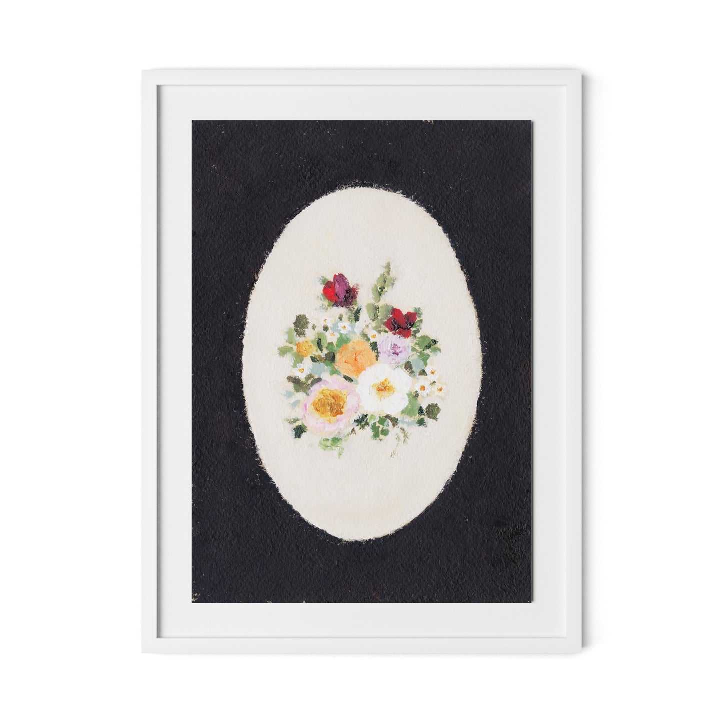 Vignette IV Framed Paper / 24 x 32 in / White