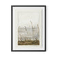 Lakeside Florets Framed Paper / 24 x 32 in / Black