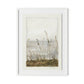 Lakeside Florets Framed Paper / 24 x 32 in / White