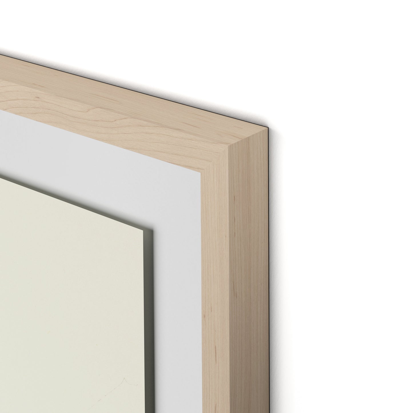 Barn and Tire Swing Framed Paper / 26.5 x 32 in / Natural Maple