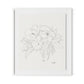 Magnolia Framed Paper / 28 x 32 in / White