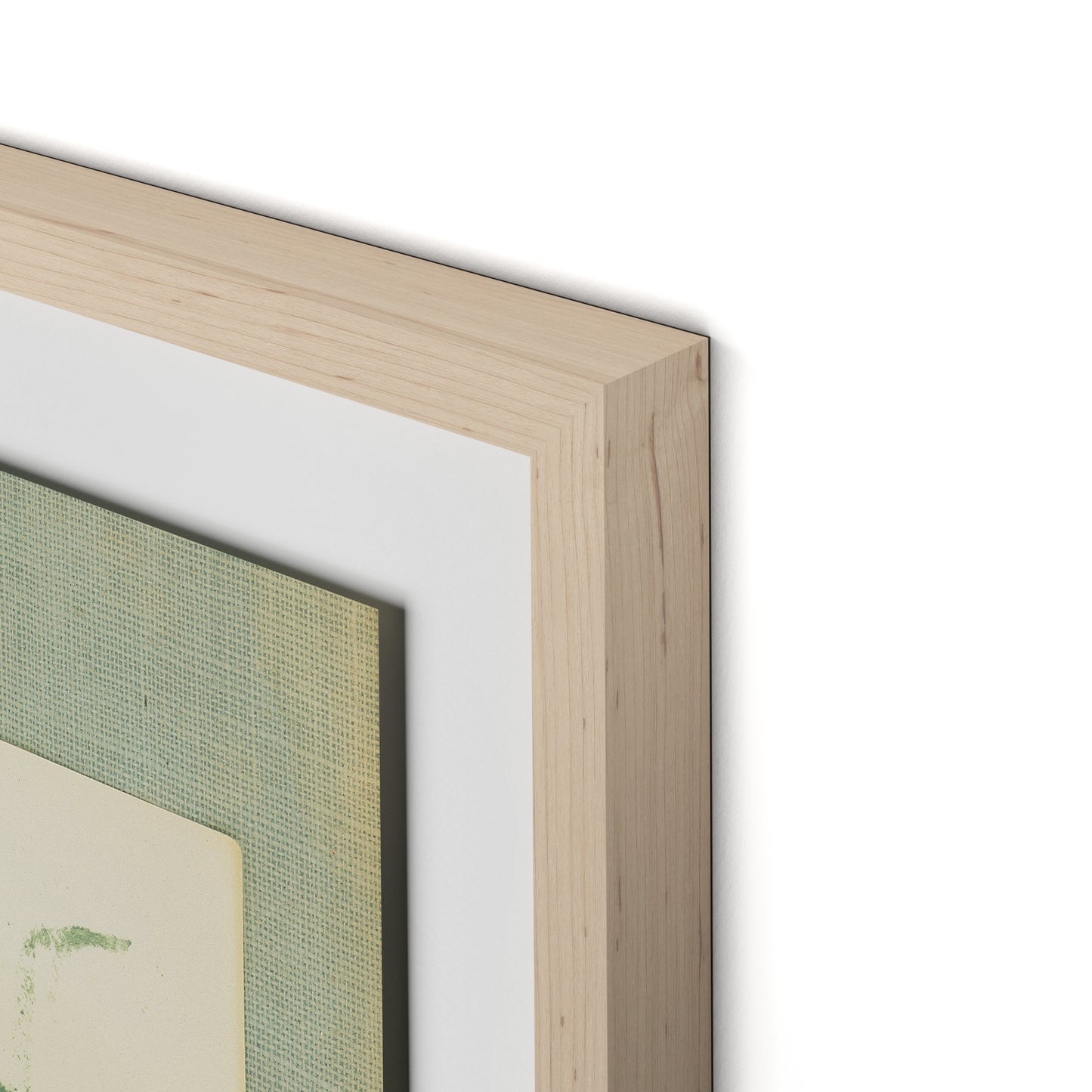 Sage Meadow Rue II Framed Paper / 24 x 32 in / Natural Maple
