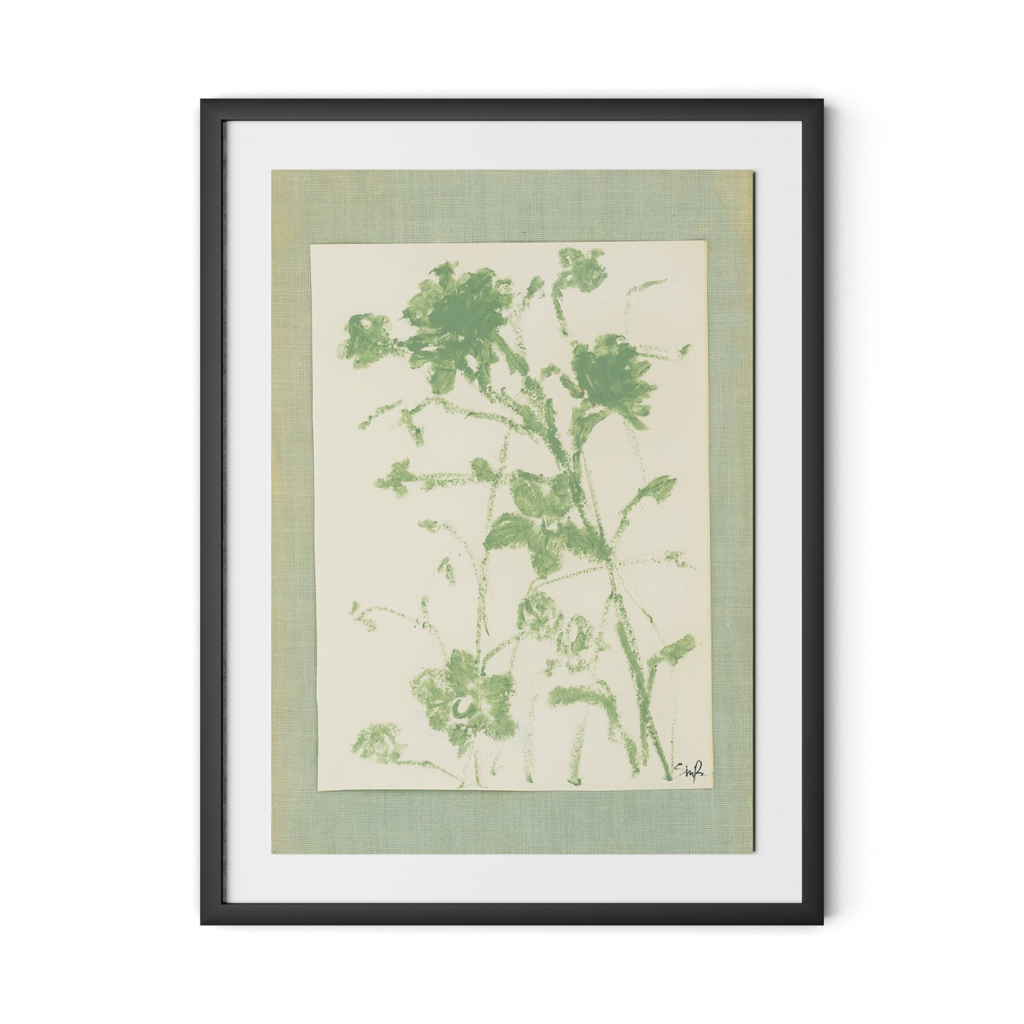 Sage Meadow Rue II Framed Paper / 24 x 32 in / Black
