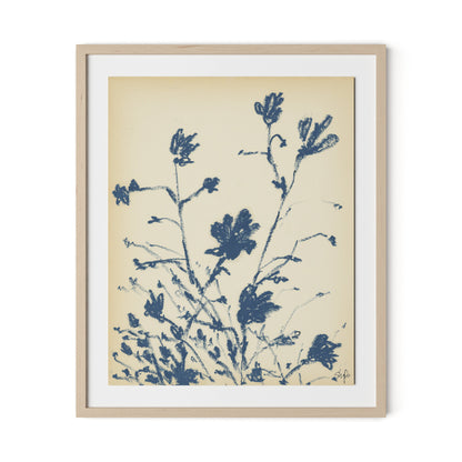 Summer Weed Framed Paper / 26.5 x 32 in / Natural Maple