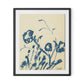 Indigo Meadow Rue Framed Paper / 27 x 32 in / Black