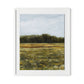 Yellow Flower Field Framed Paper / 26.5 x 32 in / White