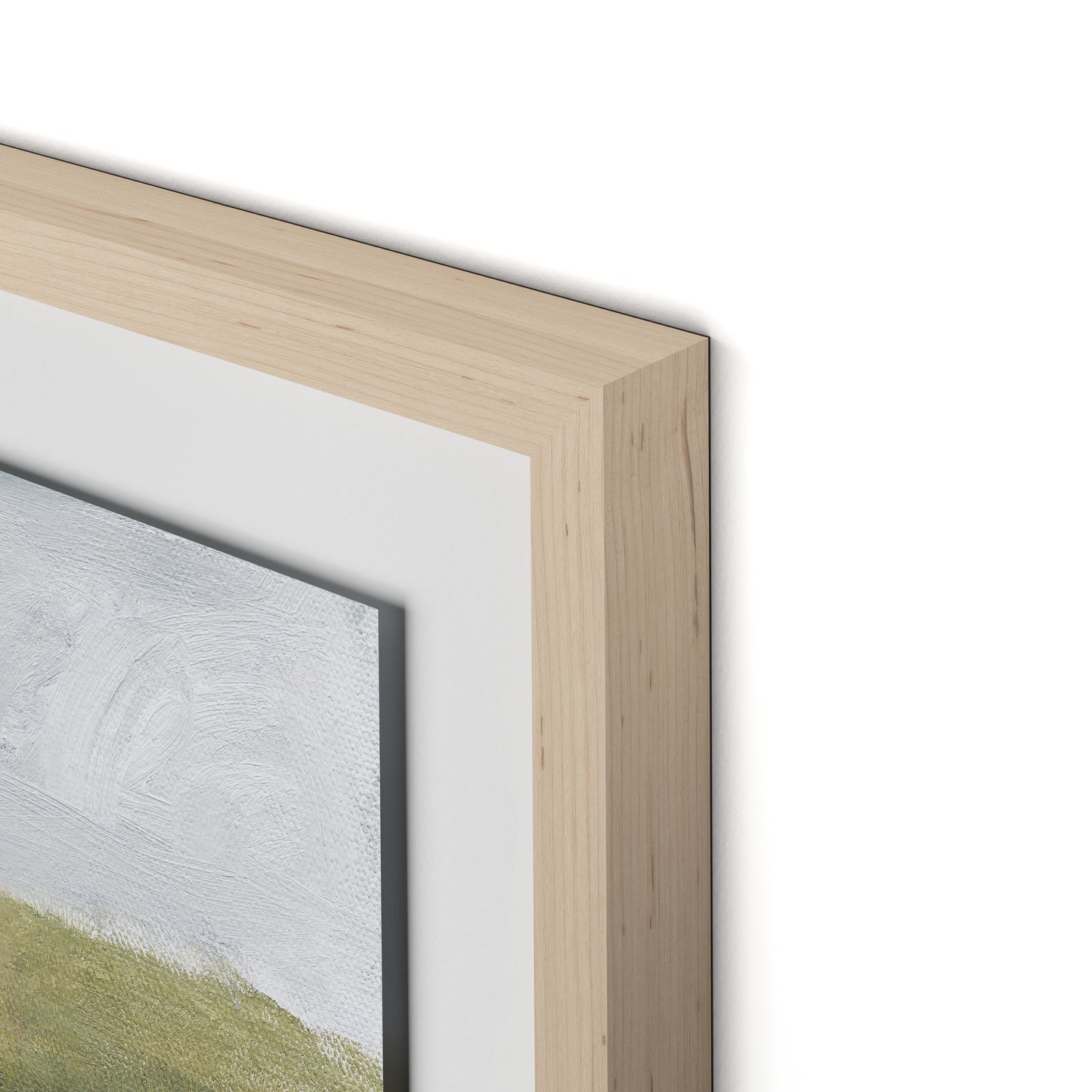 Daisy Field Framed Paper / 24 x 32 in / Natural Maple