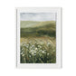 Daisy Field Framed Paper / 24 x 32 in / White