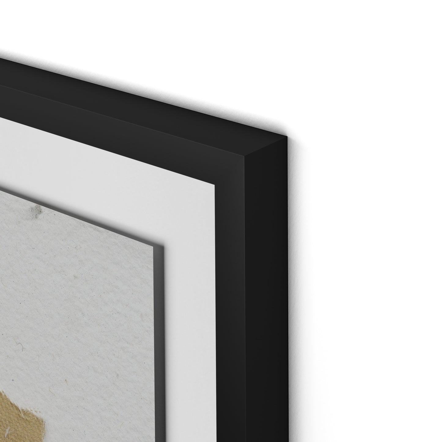 Fabric Collage II Framed Paper / 28 x 32 in / Black