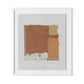 Fabric Collage II Framed Paper / 28 x 32 in / White