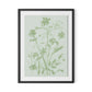 Sage Cosmos Framed Paper / 24 x 32 in / Black