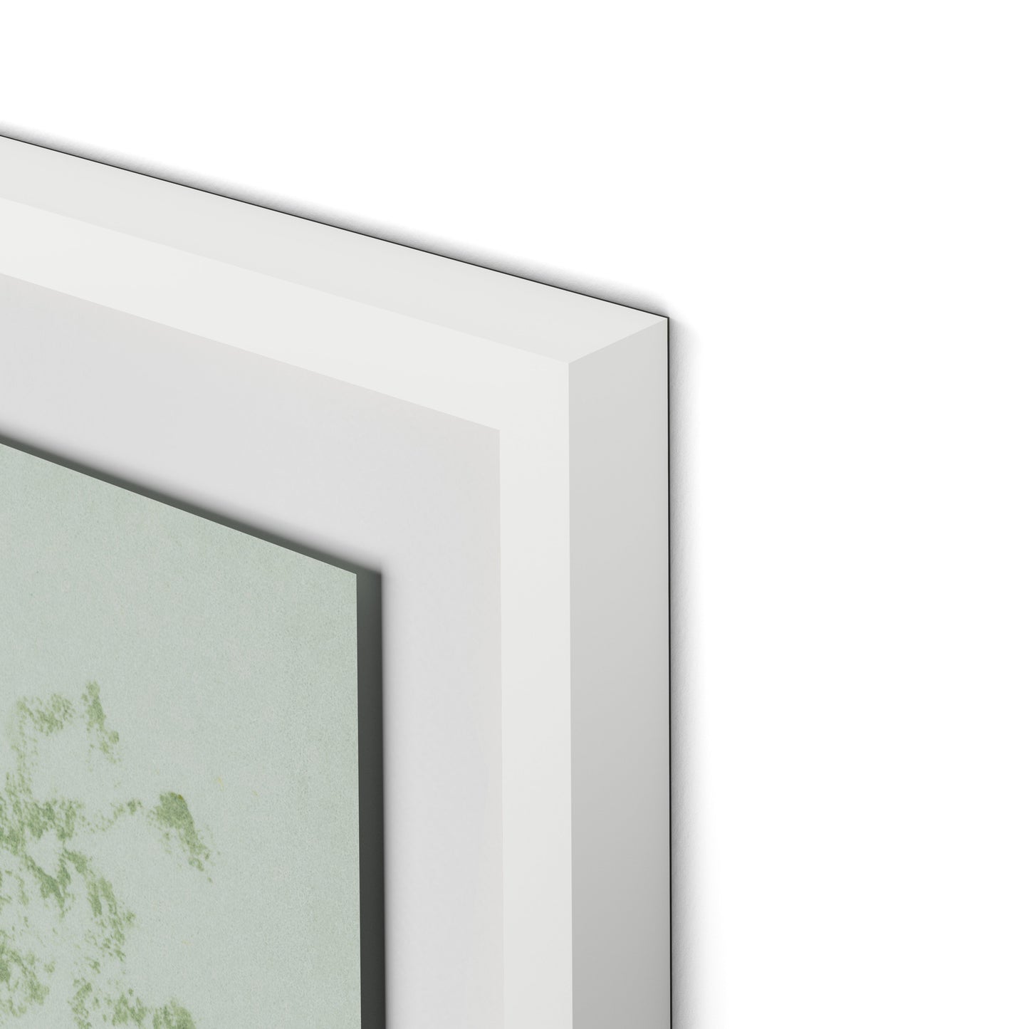 Sage Cosmos Framed Paper / 24 x 32 in / White