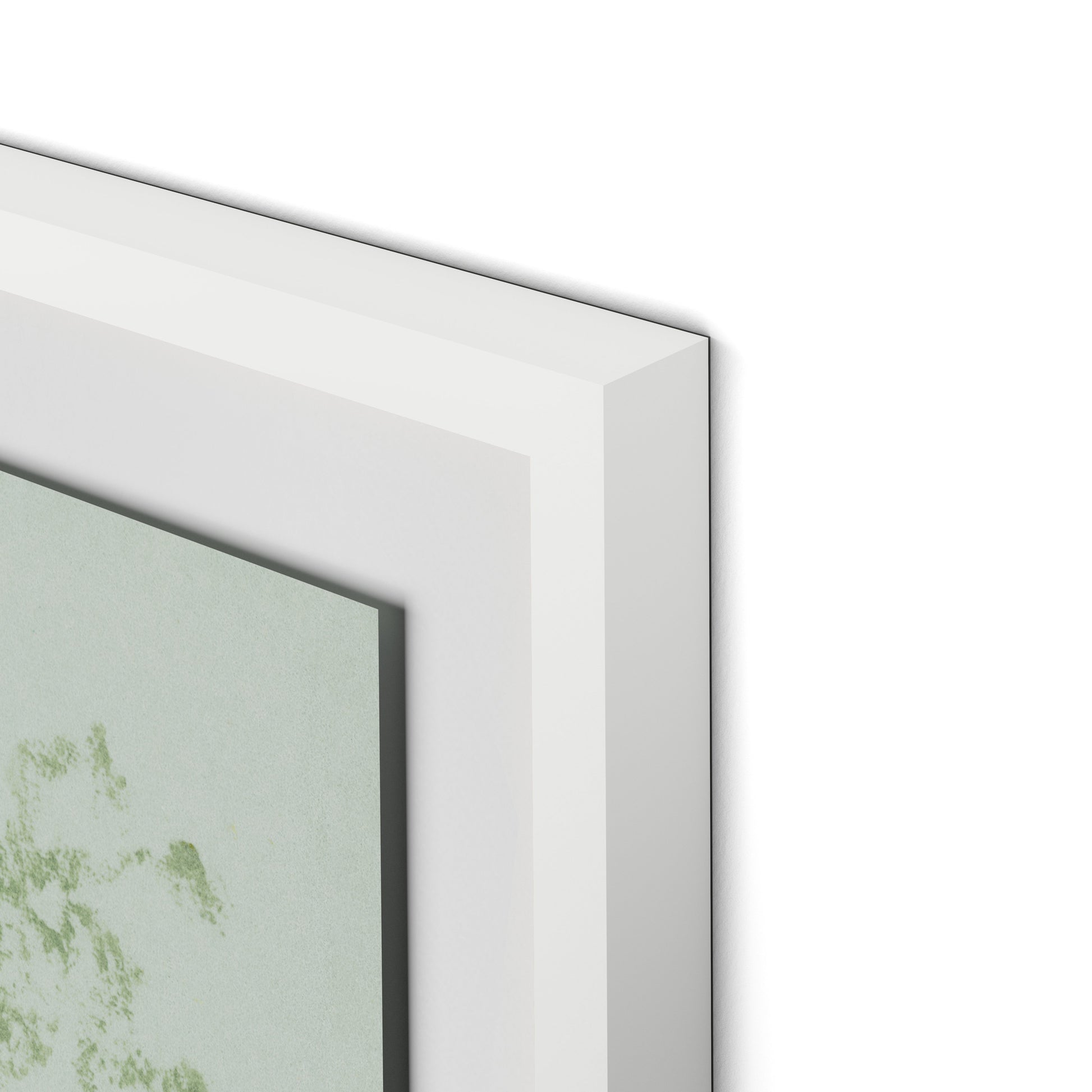 Sage Cosmos Framed Paper / 24 x 32 in / White