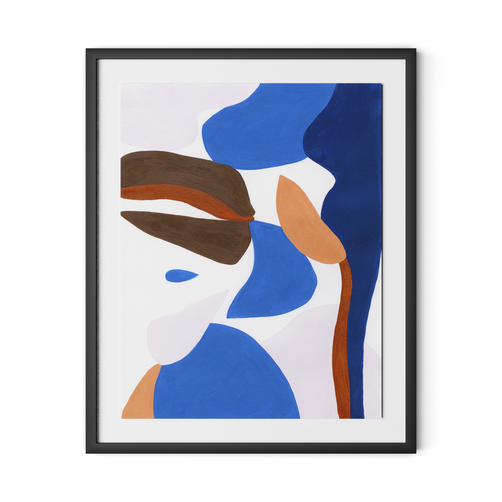 Gallinule No. 6 Framed Paper / 26 x 32 in / Black